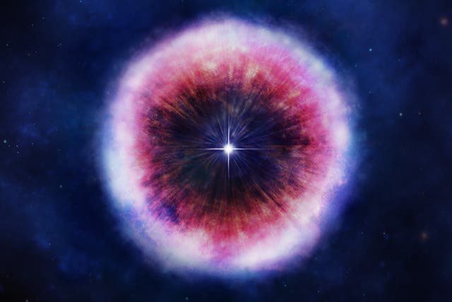<p>Illustration of Supernova Remnant </p>