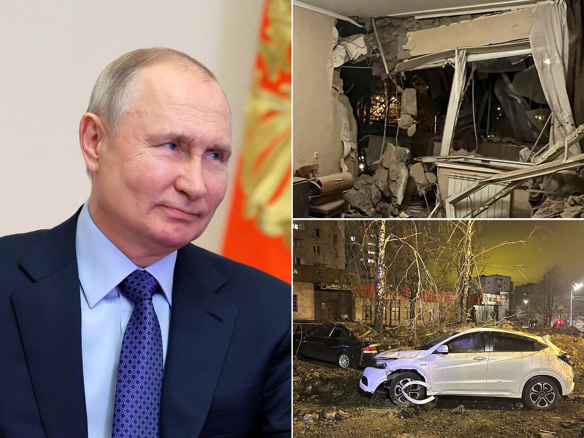 Ukraine-Russia war – live: Putin ‘accidentally’ bombs own city