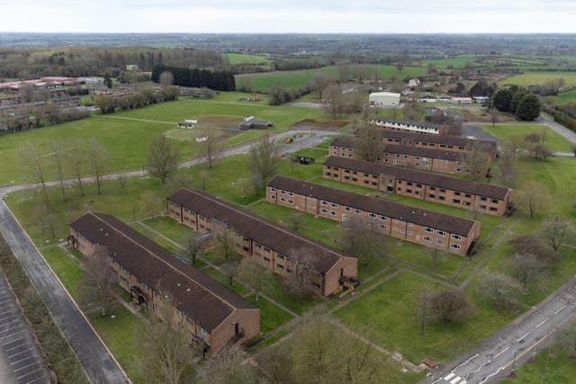 <p>The local council argues that the use of RAF Wethersfield in Essex is unlawful (Joe Giddens/PA)</p>