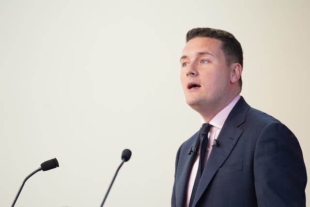 Shadow health secretary Wes Streeting sets out the Labour Party’s plans for GP reform, at King’s Fund in London. Picture date: Friday April 21, 2023.