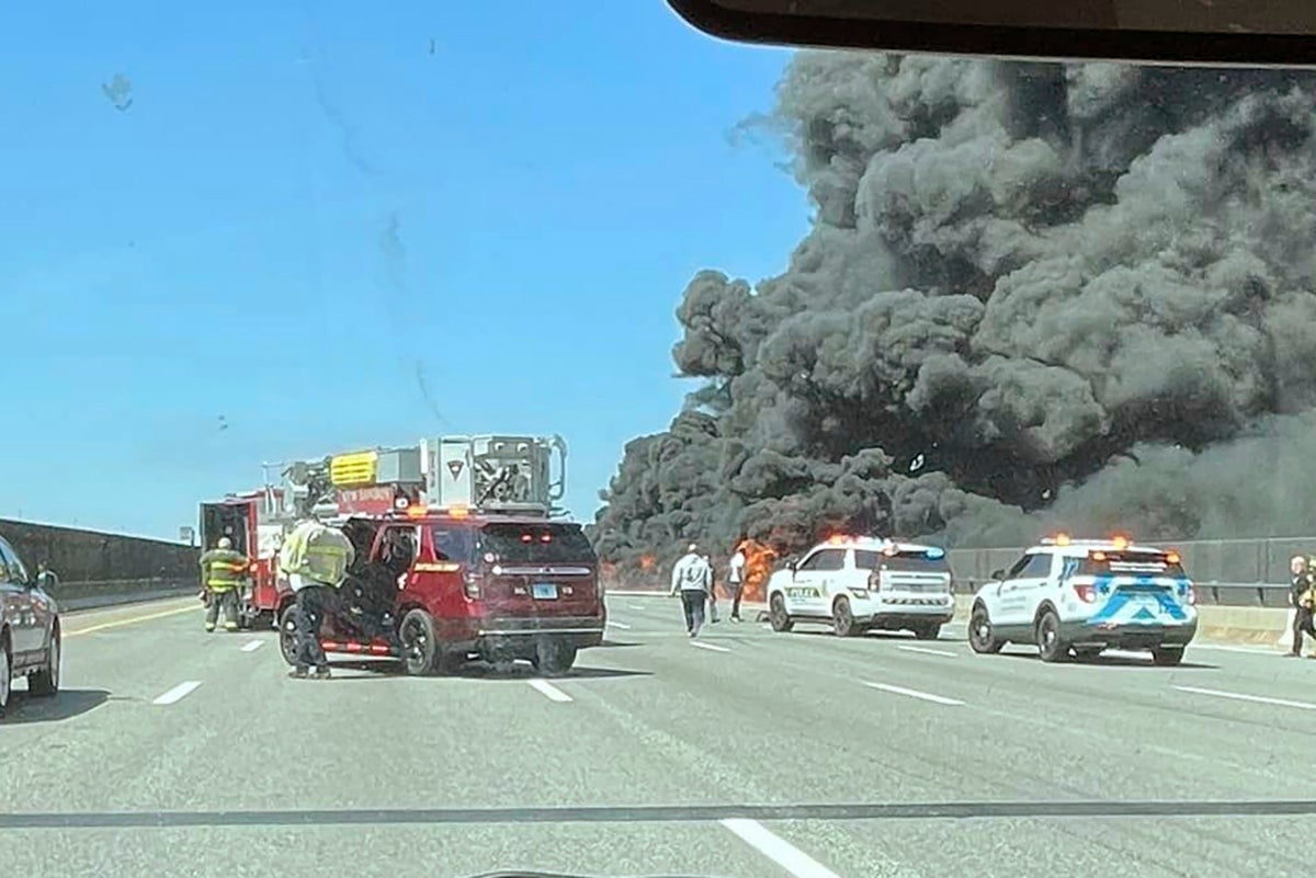 Highway Bridge Fire