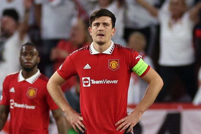 Manchester United defender Harry Maguire was again in the spotlight following a costly mistake against Sevilla (Isabel Infantes/PA)