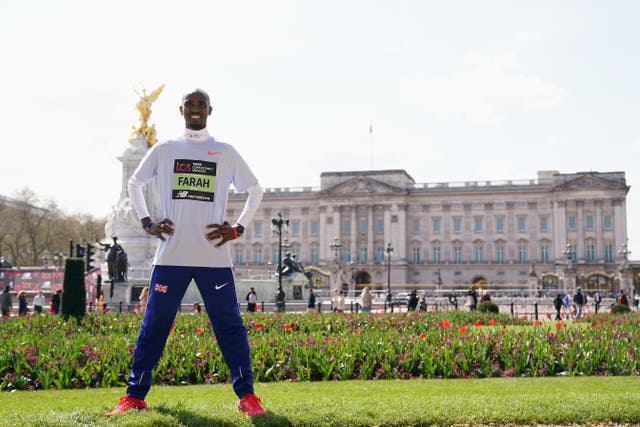 Sir Mo Farah will take part in his final London Marathon on Sunday (John Walton/PA)