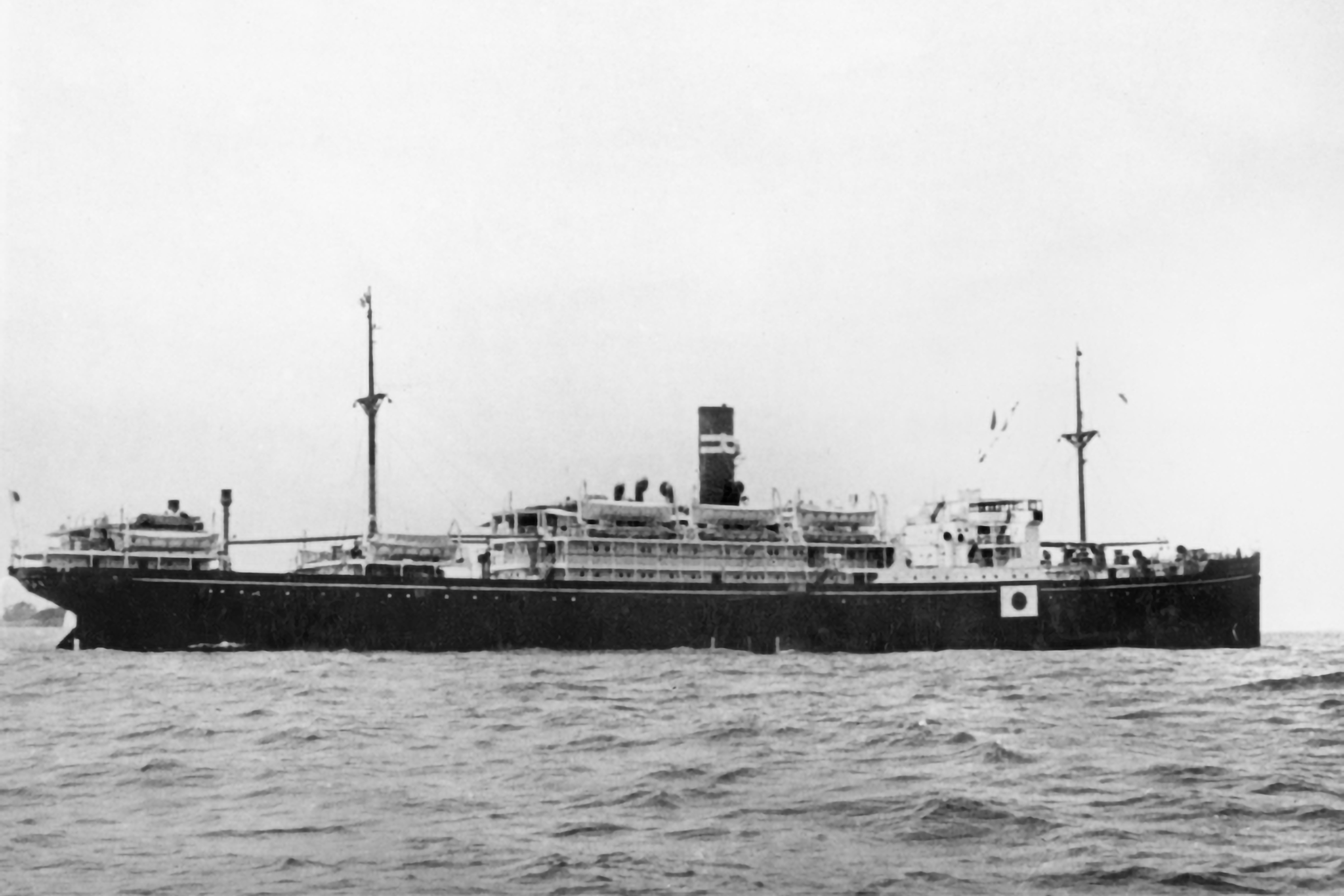 An undated handout photo made available by the Australian War Memorial shows the ship Montevideo Maru