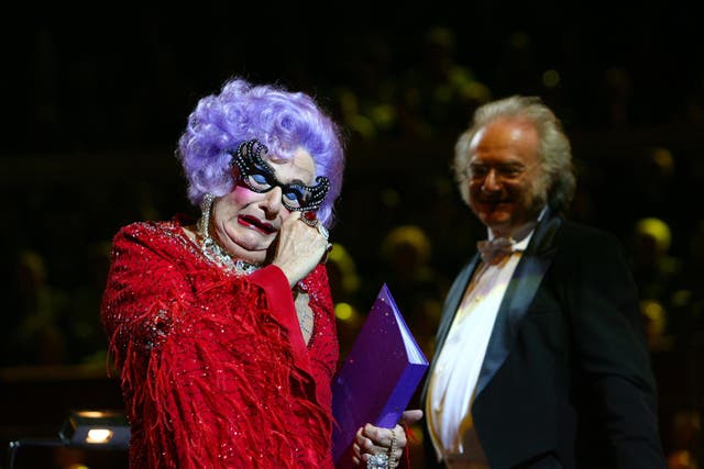 Barry Humphries as Dame Edna Everage in 2009 (PA)