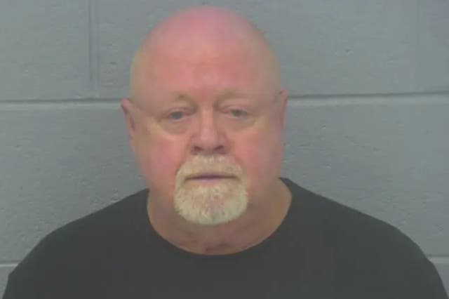 <p>Larry Gene Gay, 70, is pictured in his mugshot</p>