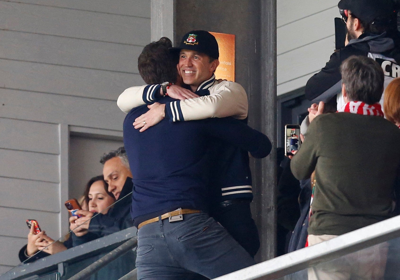 Ryan Reynolds and Rob McElhenney celebrated Wrexham’s success (Action Images via Reuters)