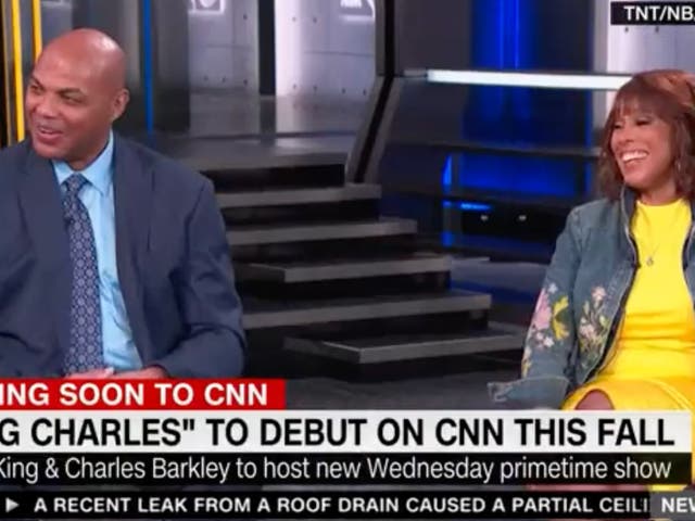 <p>Charles Barkley and Gayle King announce their new primetime CNN show</p>