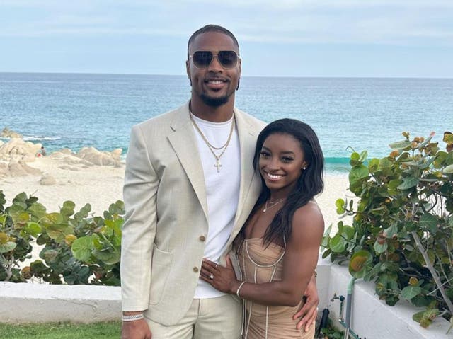 <p>Simone Biles and Jonathan Owens announced their marriage this weekend </p>