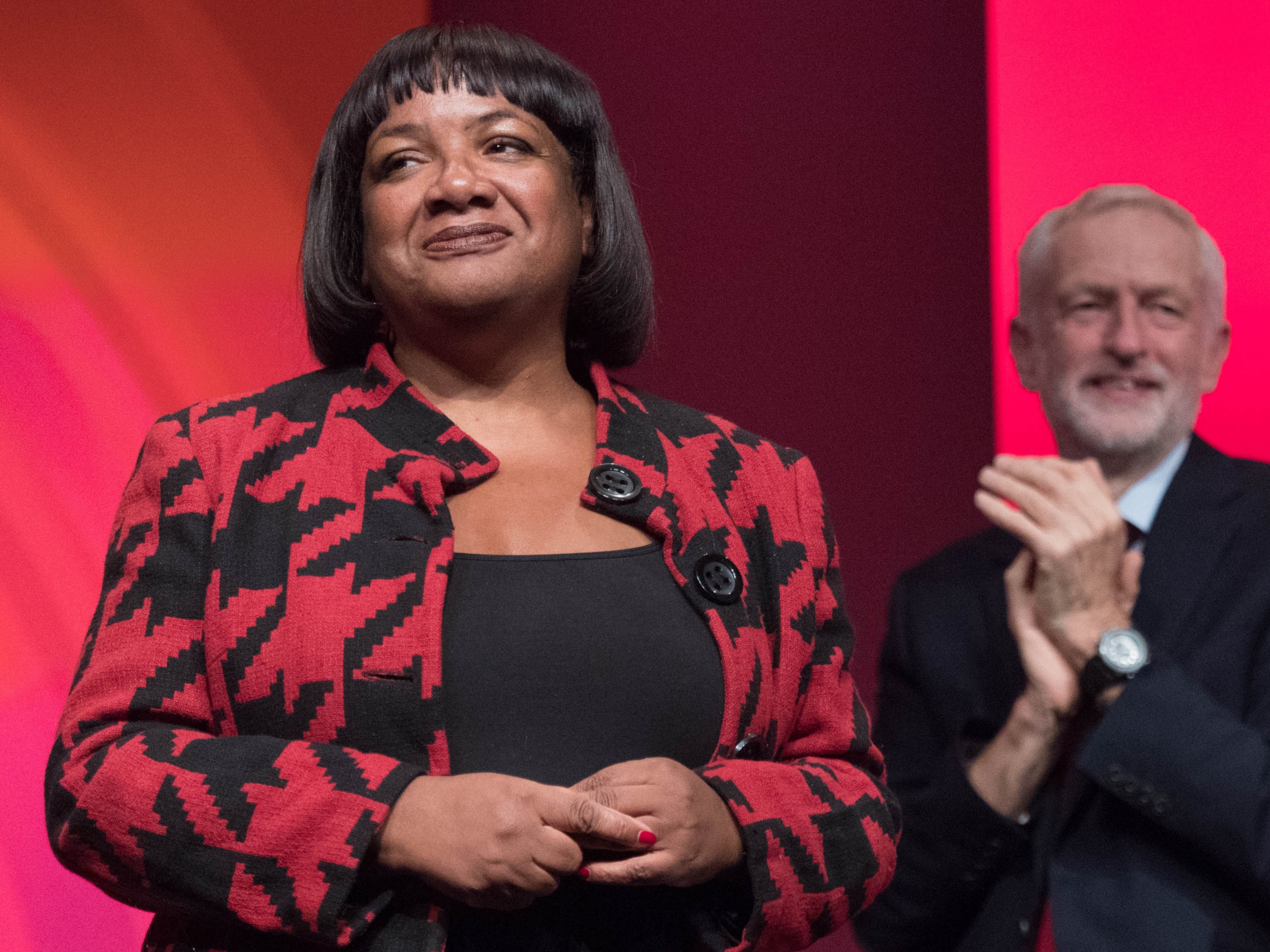 Diane Abbott at the Labour Party conference in 2018