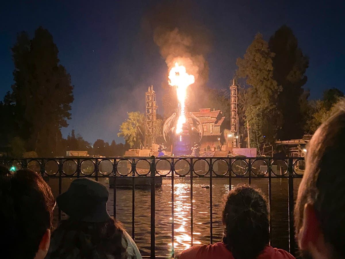 Disneyland dragon catches fire during ‘Fantasmic!’ show, leaving six workers treated for smoke inhalation