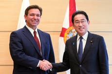 Florida gov in Japan ahead of expected US presidential bid