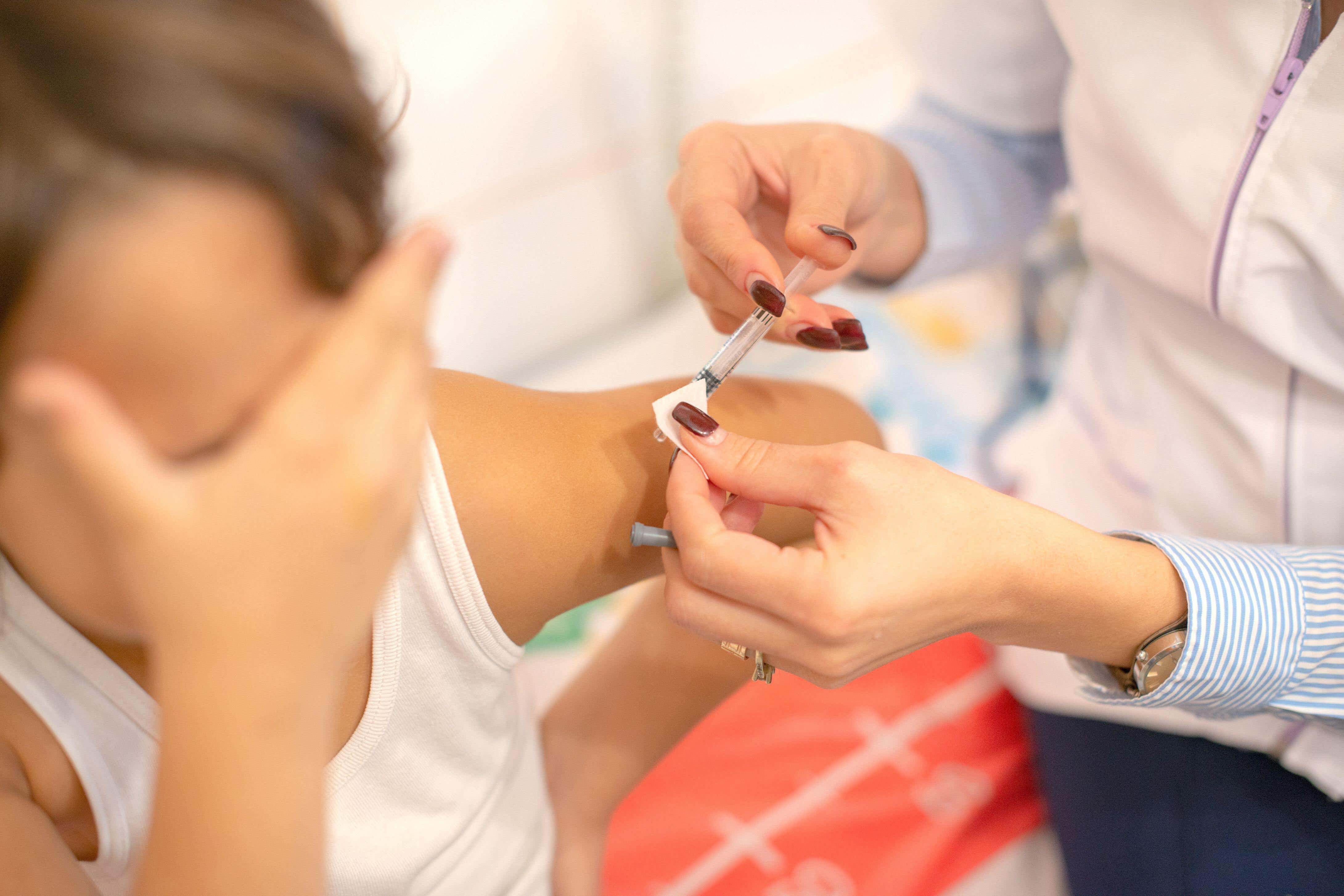 Tips to make needle-phobic children relax during vaccinations (Alamy/PA)