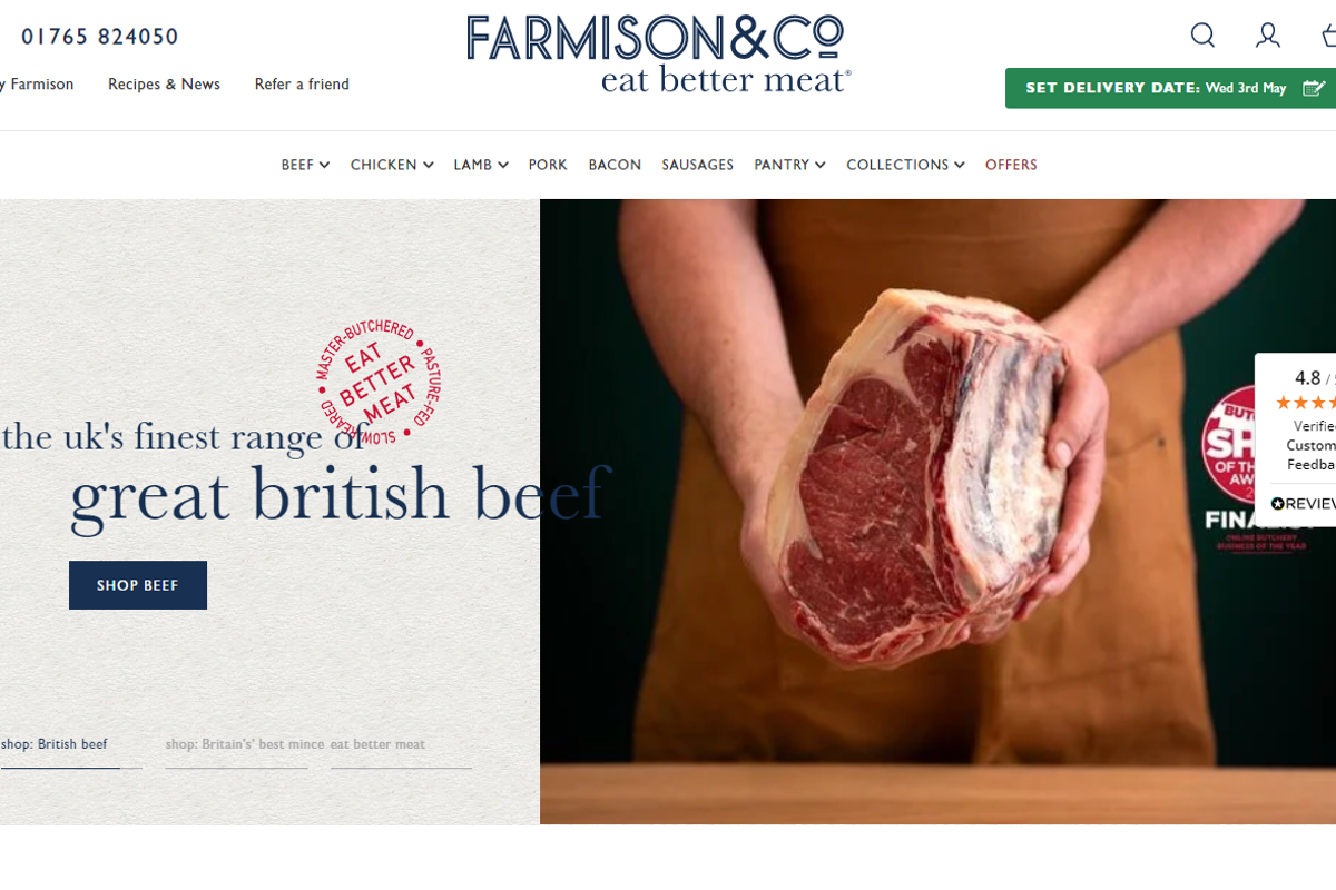 Ex-Asda boss secures rescue deal of online butcher Farmison