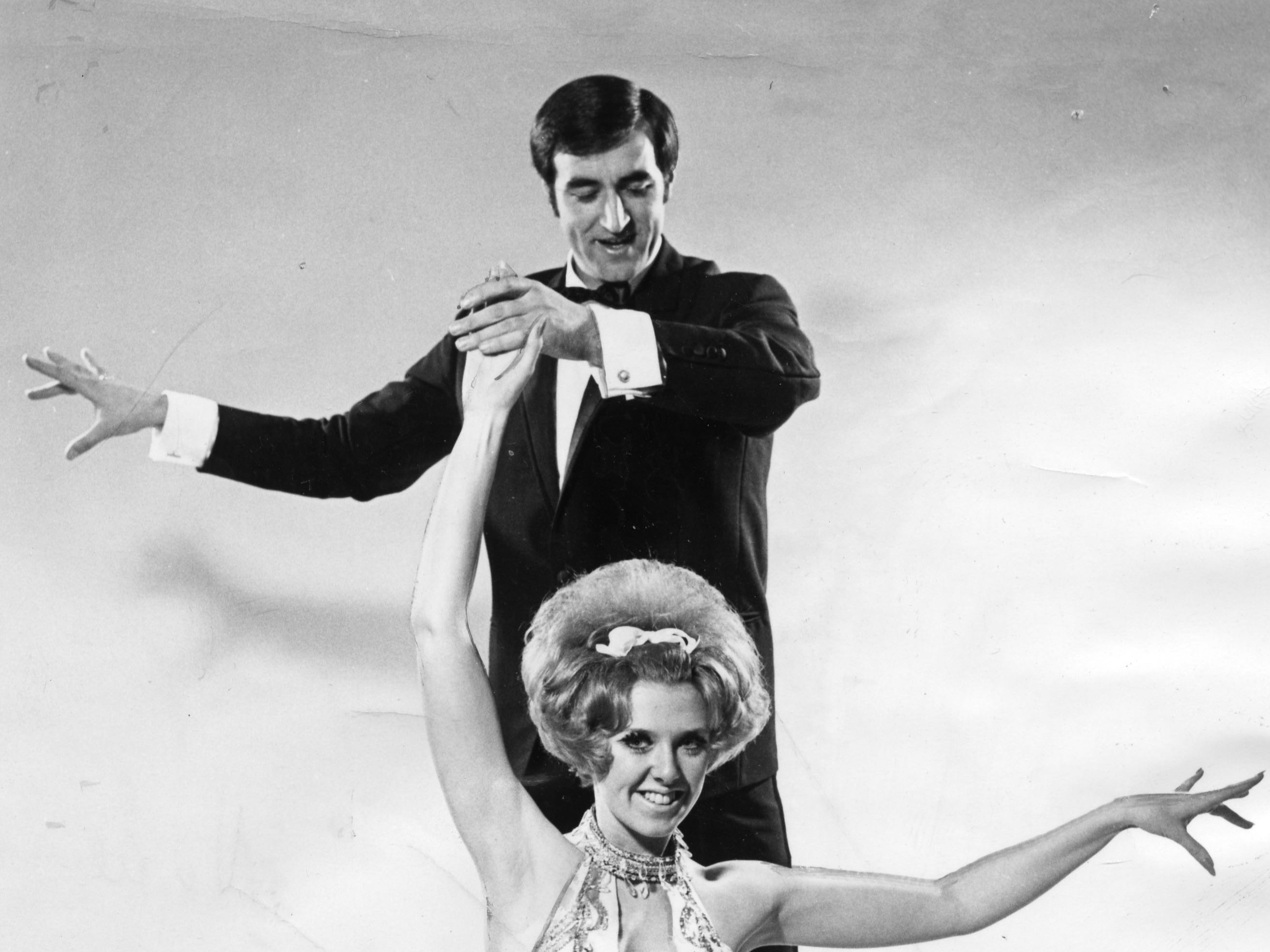 A young Len Goodman with his former dance partner, ex-wife Cherry Kingston
