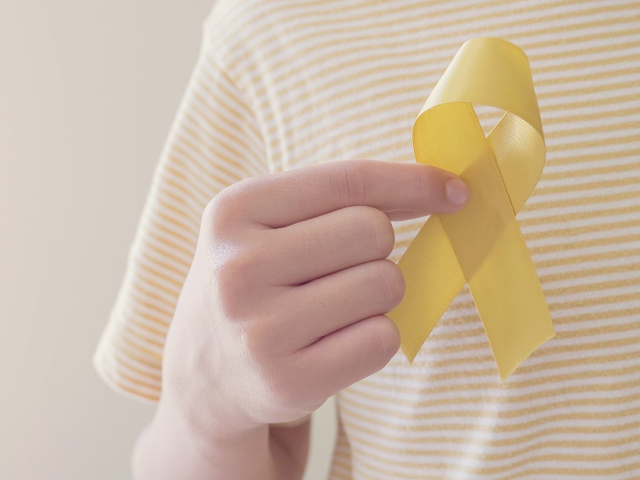 Yellow ribbon for sarcoma awareness