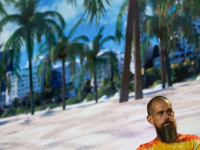 <p>Former CEO of Twitter Jack Dorsey at the Bitcoin 2021 Convention at the Mana Convention Center in Miami on 4 June, 2021</p>