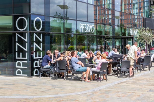Prezzo will shut 46 restaurants, including a number of high street locations (Alamy/PA)