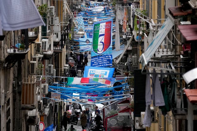 Italy Soccer Napoli Napoli Ready to Celebrate