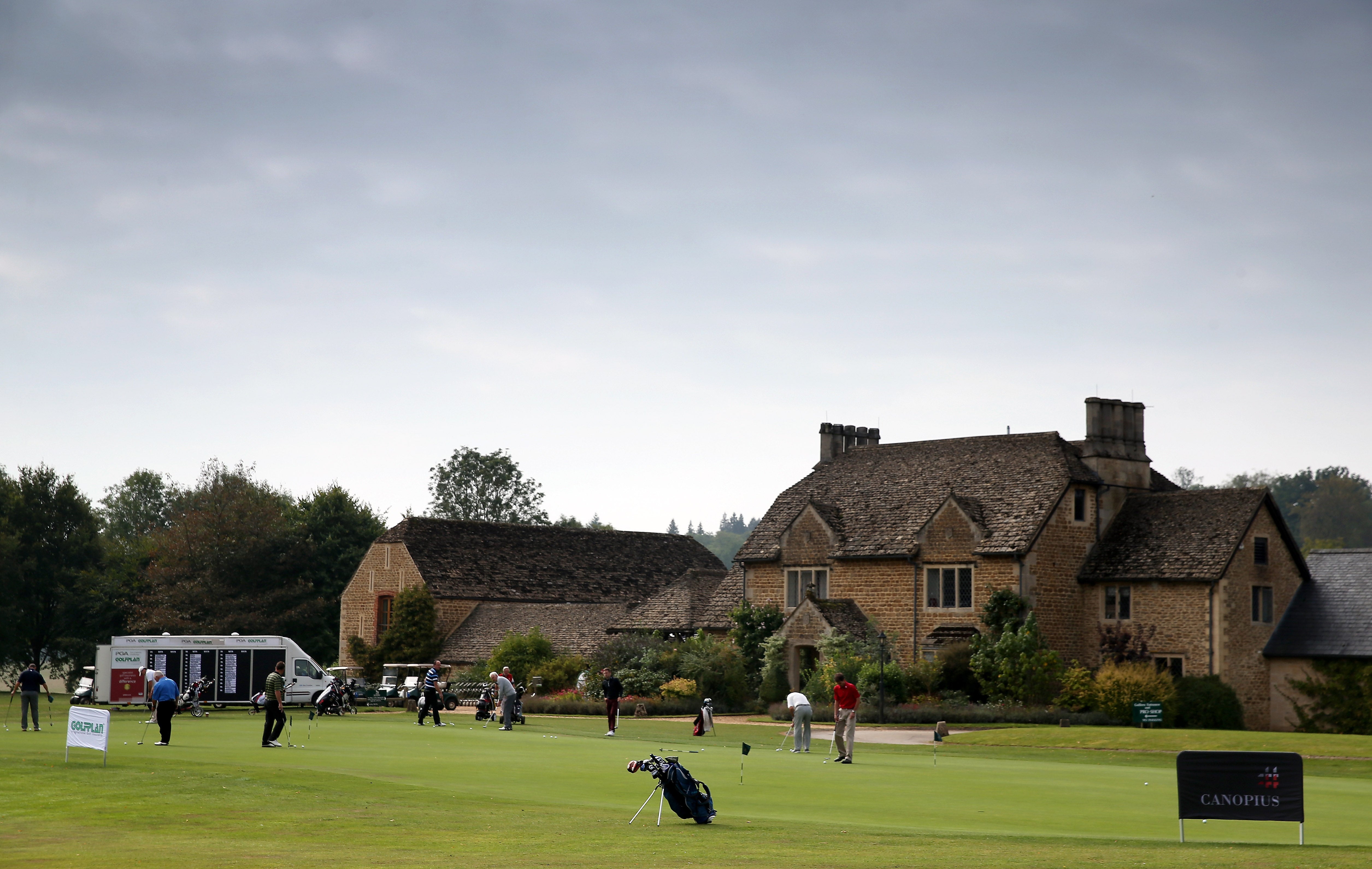 A general view of the clubhouse during the Golfplan Insurance PGA Pro-Captain Challenge - West Regional Qualifier at Bowood House