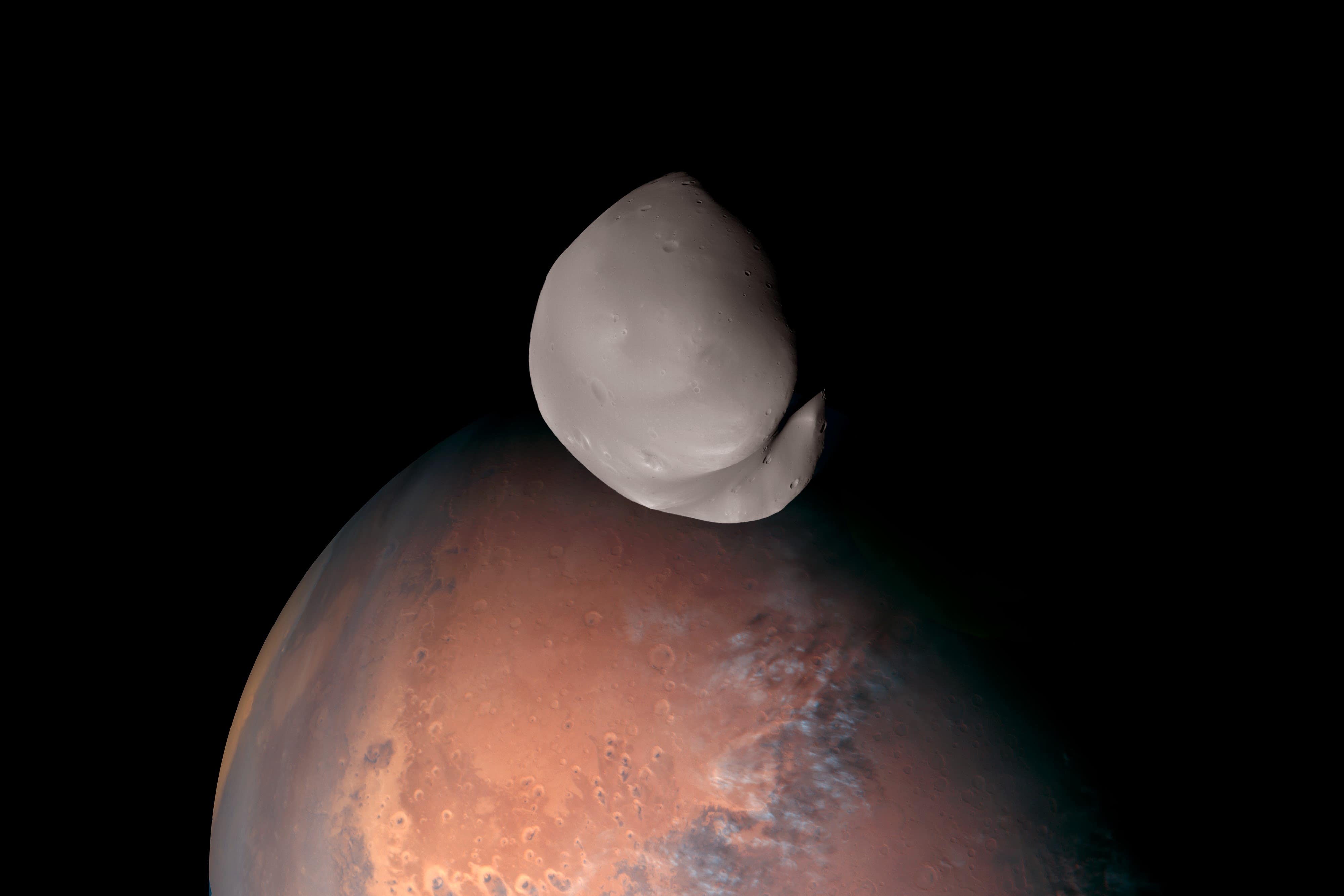 First ever high-res images and observations of Mars’ moon Deimos released (Emirates Mars Mission/PA)