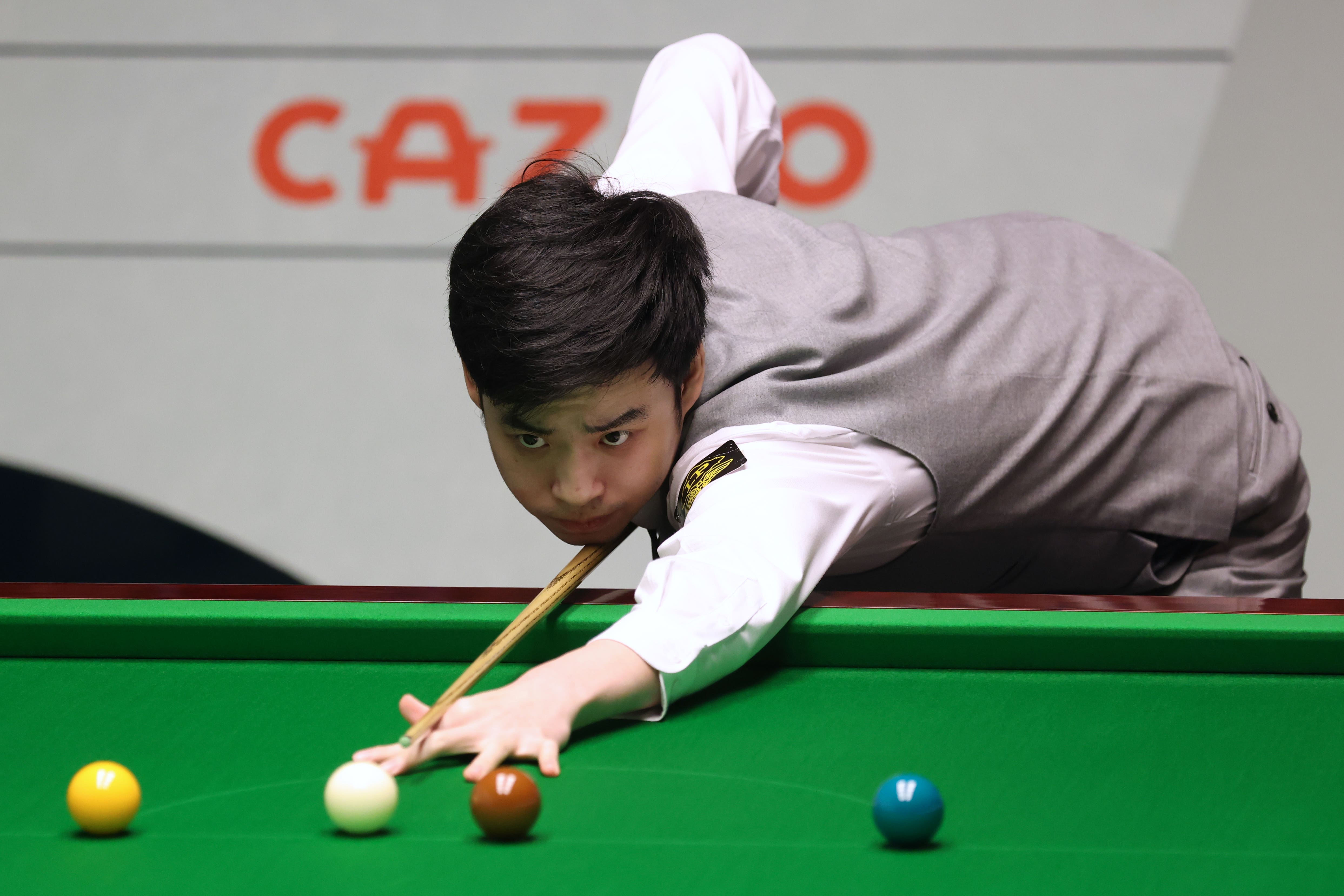Si Jiahui reached the quarter-finals of the World Snooker Championships (Nigel French/PA)
