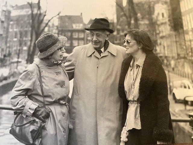 American writer Alison Leslie Gold, right, became close with Miep and Jan Gies, pictured, as they co-authored Miep’s story for the book Anne Frank Remembered