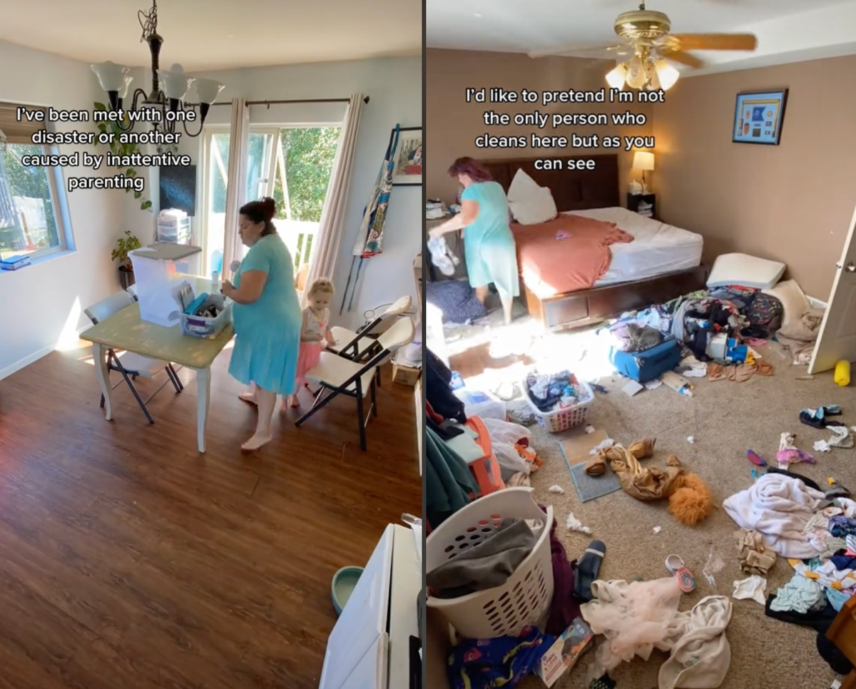 A woman secretly recorded her husband’s lack of housework. Then she left him