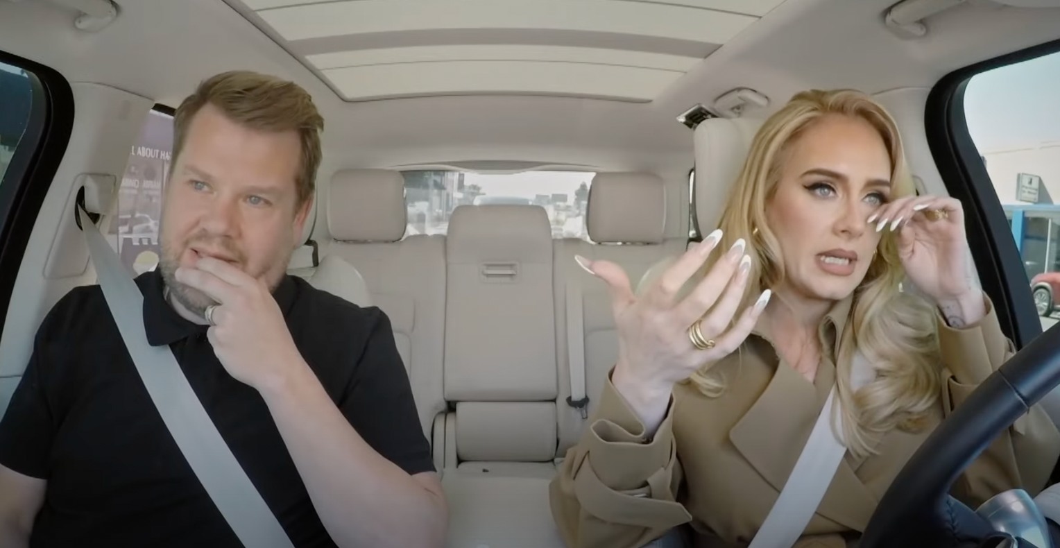 James Corden and Adele on ‘Carpool Karaoke’