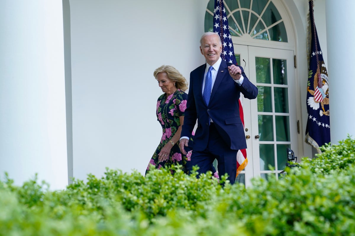 Watch live view of White House as Biden launches re-election bid