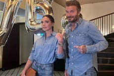 Victoria Beckham and husband David accidentally revive ‘90s trend with matching denim outfits