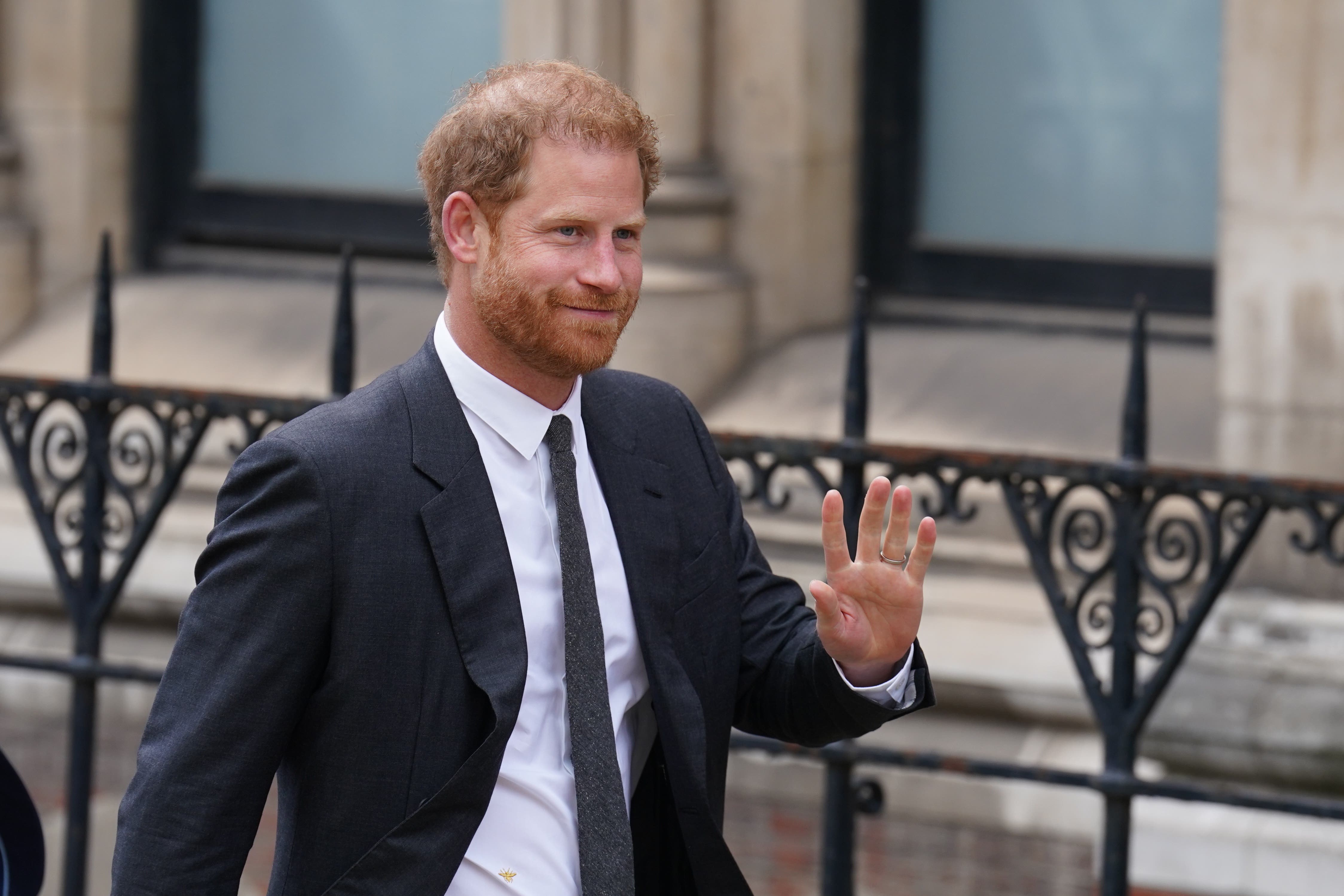 Harry appears at the Royal Courts of Justice in London (James Manning/PA)
