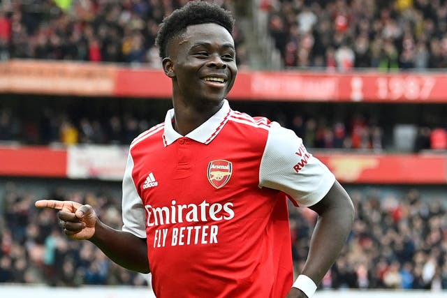 <p>Bukayo Saka has been a key cog in the Arsenal machine this season </p>