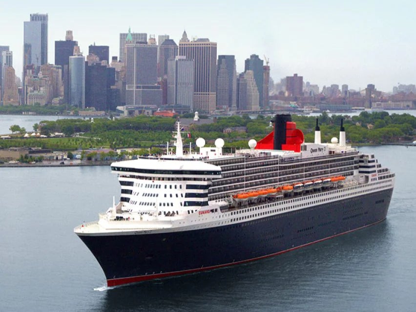 Distant dream: Queen Mary 2 in New York