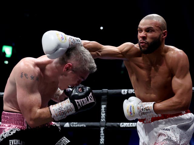 <p>Liam Smith (left) beat Chris Eubank Jr in the fourth round in January</p>