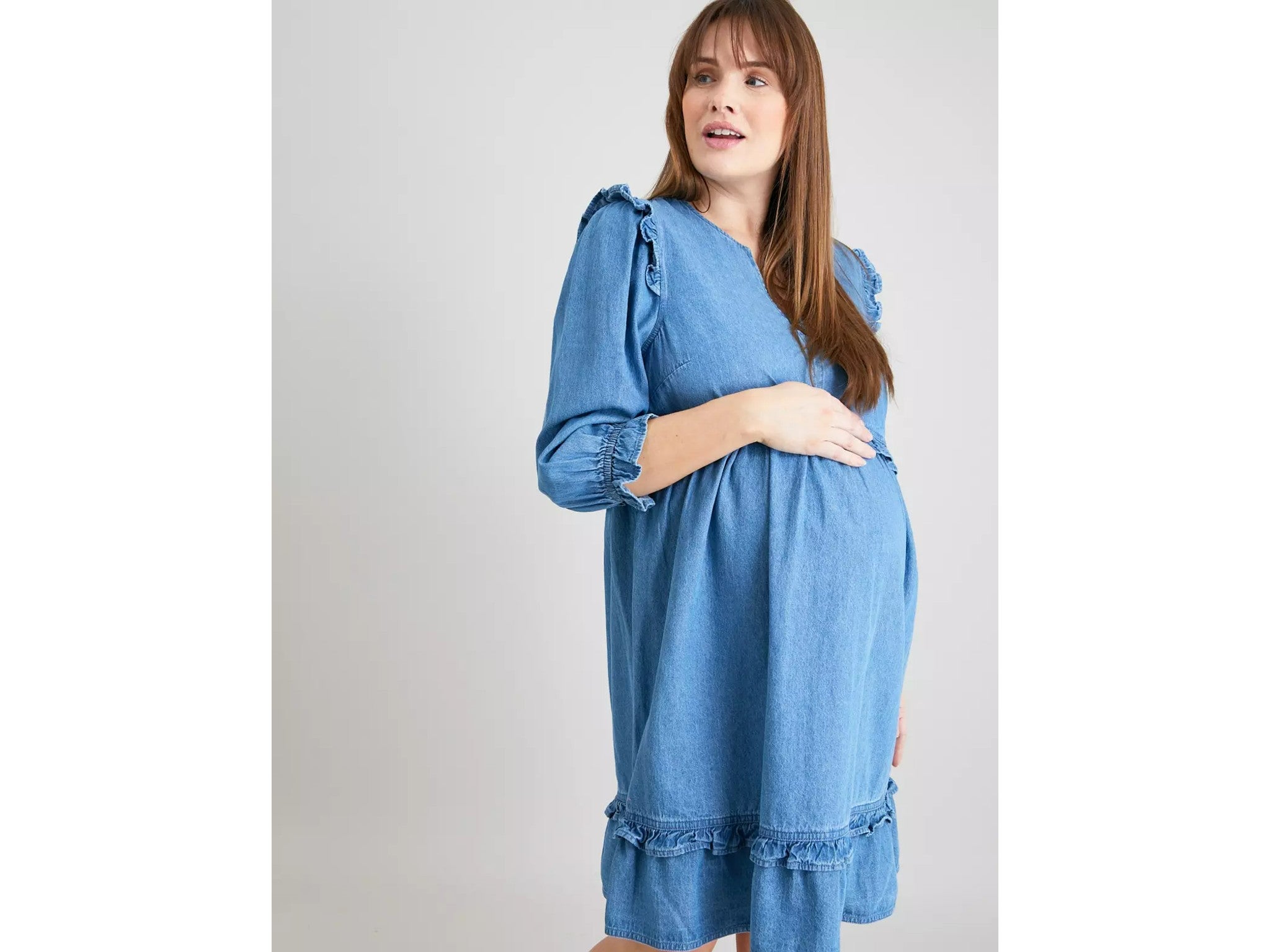 Mamalicious Maternity Alison Navy Mini Dress - Matalan