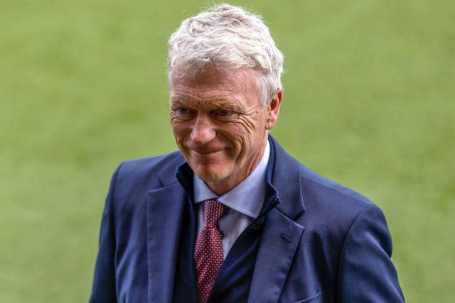 David Moyes is not setting a points target for West Ham’s survival bid (Steven Paston/PA)