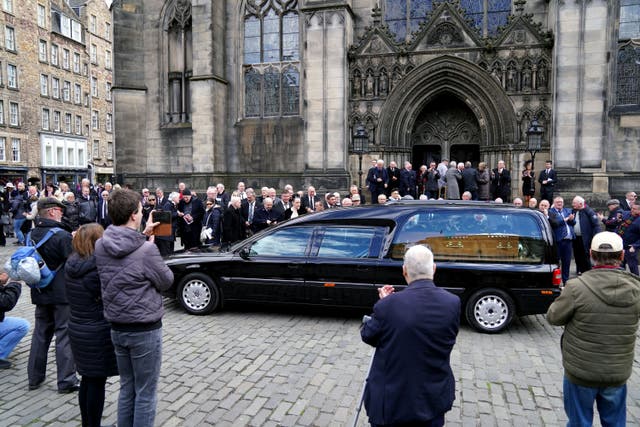 Ken Buchanan’s funeral took place on Tuesday (Andrew Milligan/PA)