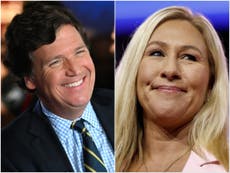 Marjorie Taylor Greene faces wave of mockery after saying she ‘stands with Tucker Carlson’