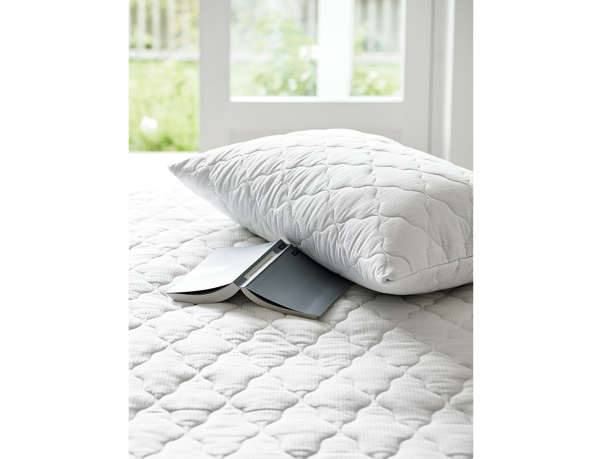 The White Company temperature balance quilted mattress protector