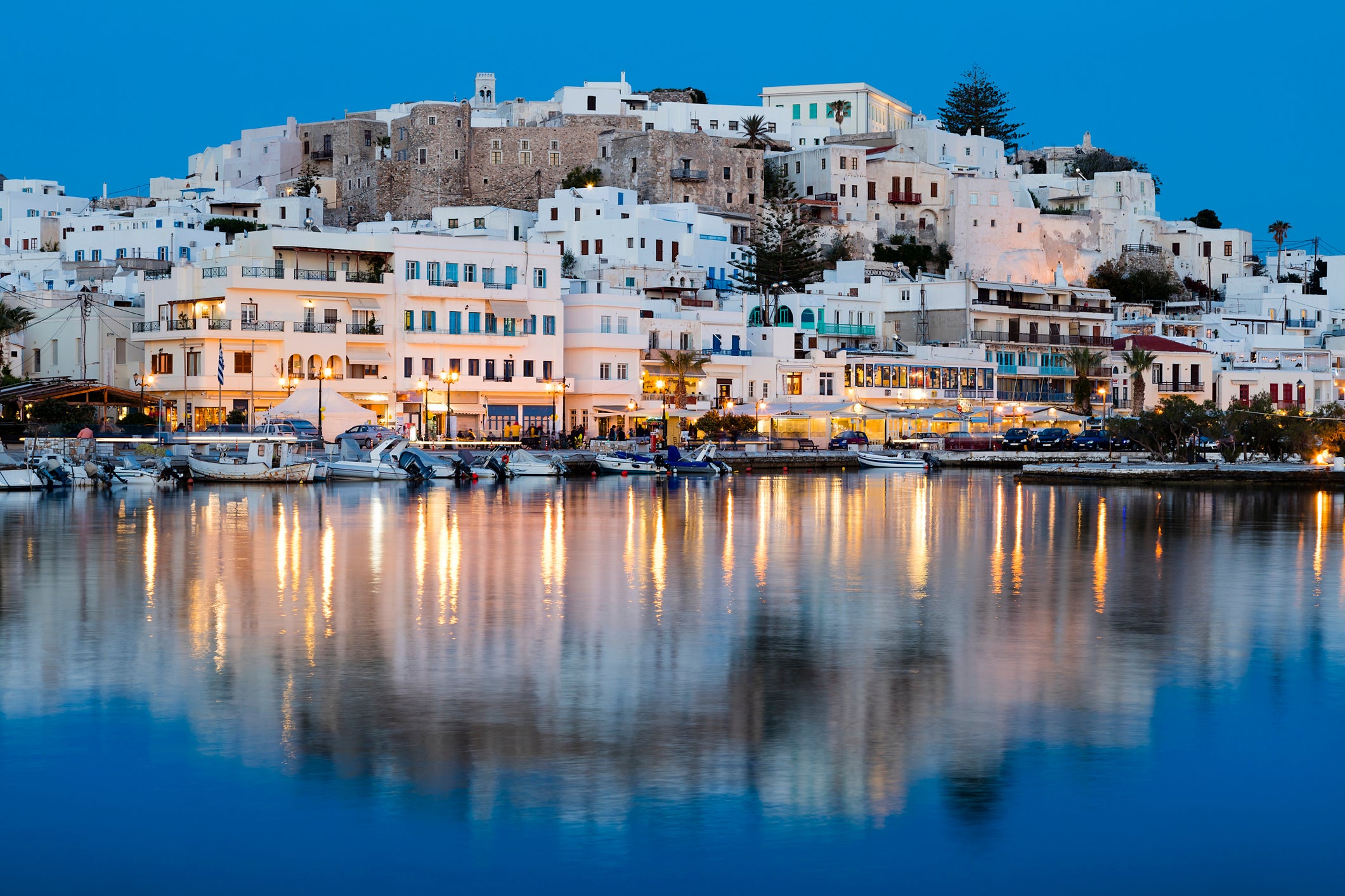 Naxos Town is full of traditional Greek architecture and postcard-perfect views