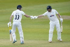 Jonny Bairstow comes close to a century on his return to action after injury