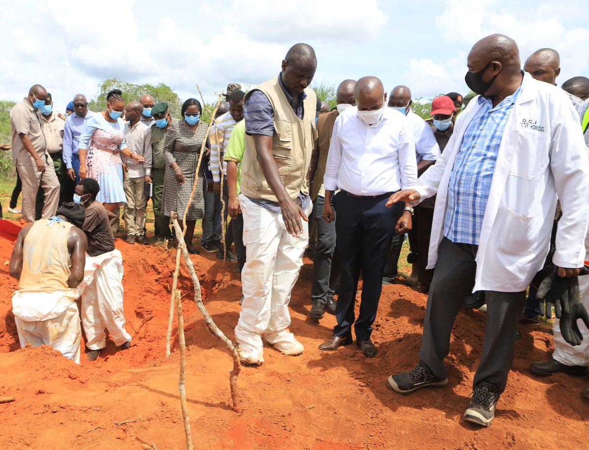 Kenyan authorities exhume at least 90 bodies during investigation into ‘cult deaths’