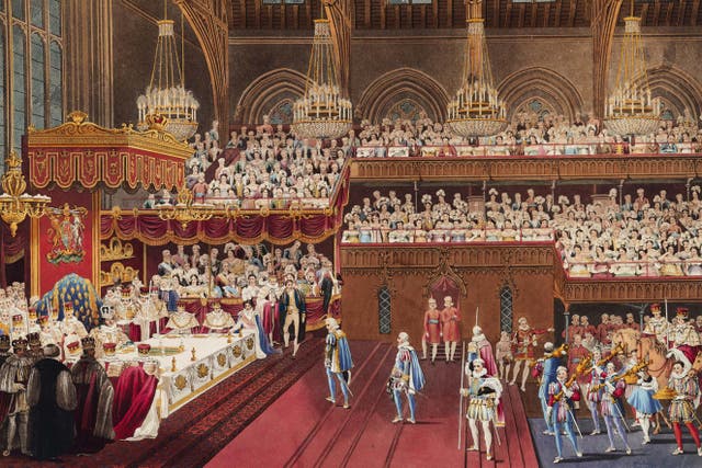 King George IV’s coronation in 1821 (Picture Art Collection/Alamy Stock Photo/PA)