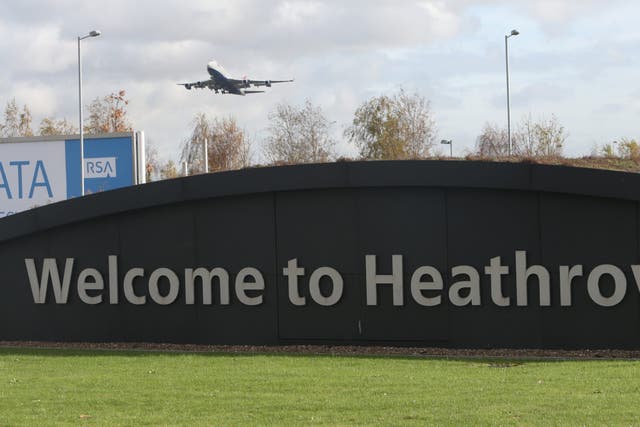 Heathrow remained in the red during the first three months of the year (Steve Parsons/PA)