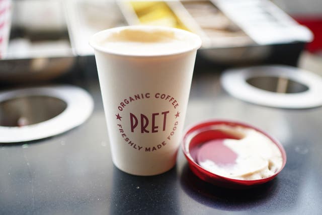 Pret a Manger has increased the price of its coffee subscription from ?25 to ?30 a month (Yui Mok/ PA)