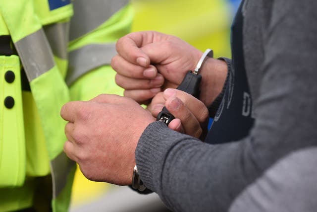 A list of the number of new police officers in England and Wales broken down by force (Joe Giddens/PA)