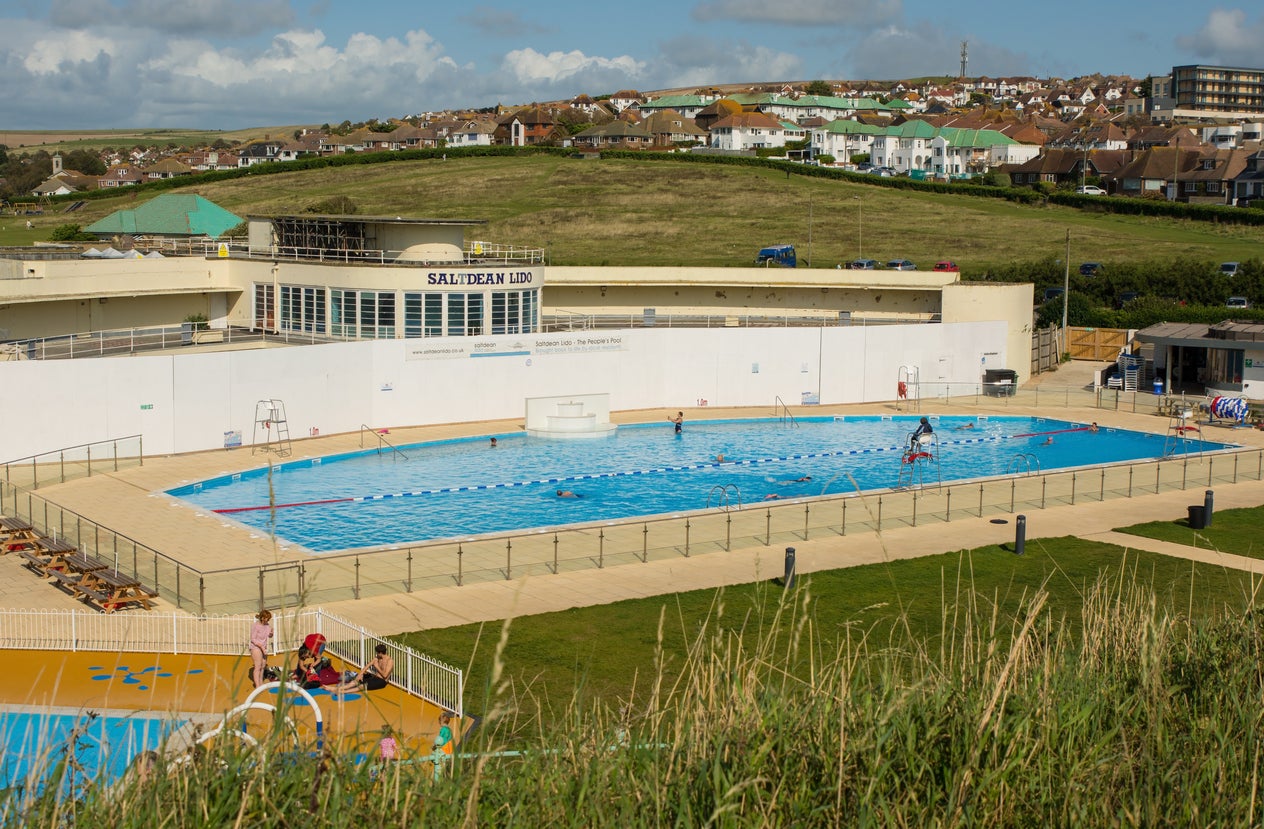 The recently restored Saltdean Lido building