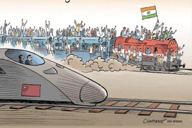 <p>Cartoon in German ‘Der Spiegel’ riles up Indians who dub it ‘racist’</p>