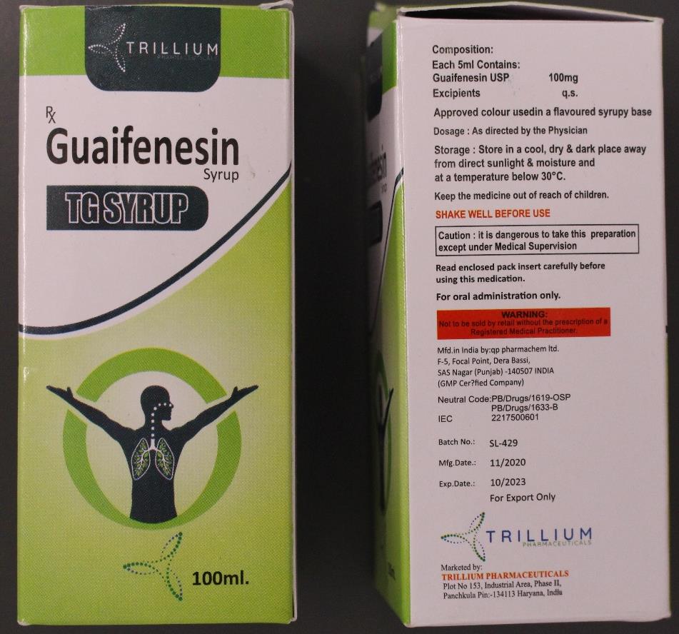 Guaifenesin is said to have ‘unacceptable amounts’ of diethylene glycol and ethylene glycol, chemicals that can prove fatal